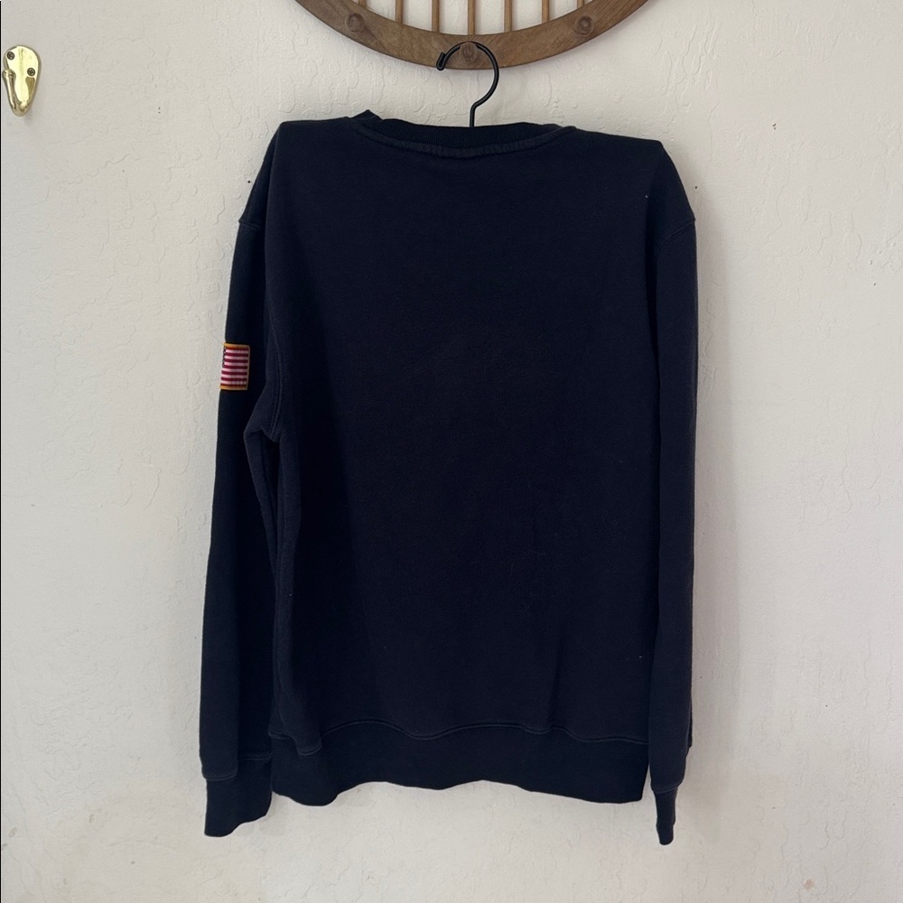 H&M Men’s Small NASA Navy Blue Crewneck Pullover Hoodie - Picture 4 of 6